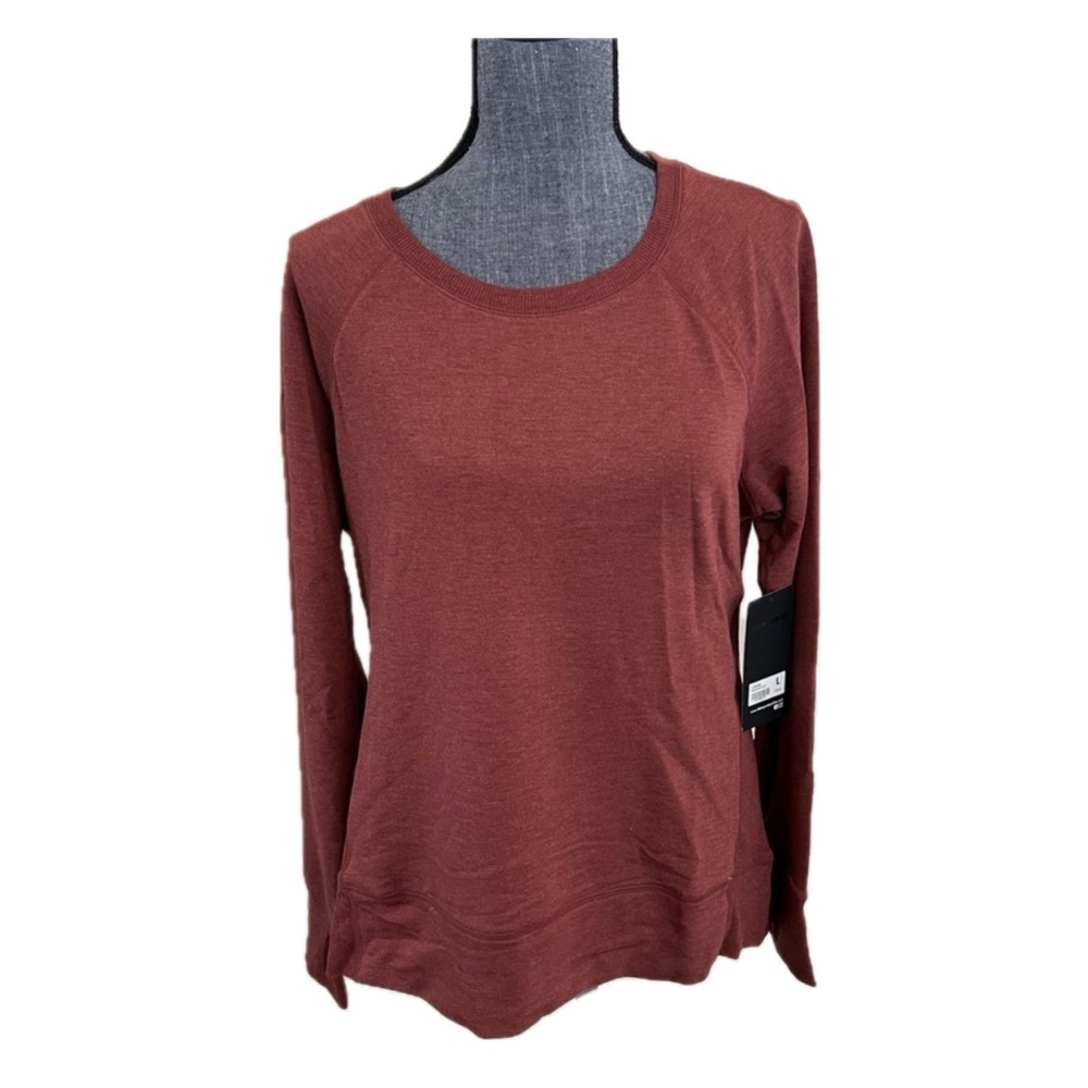 NWT 90 Degree Heathered Soft Clay High/Low Lightweight Sweatshirt